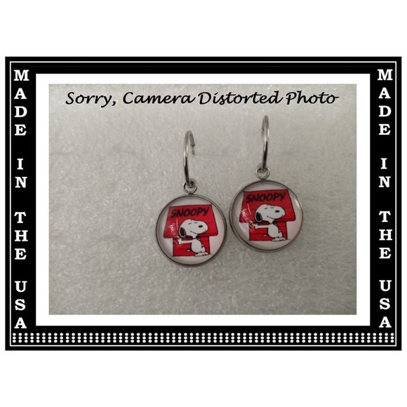 5/$20 Snoopy Charlie Brown Interchangeable Charm Earrings-5 Pairs in Set - Picture 6 of 8